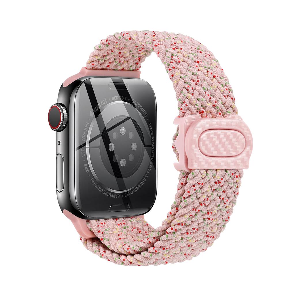Плетеный ремешок для Apple Watch Series 10 9 8 7 6 5 4 se Ultra 2 49мм 46мм 42мм 44мм 40мм 45мм 41мм Correa Браслет Ремешки iWatch
