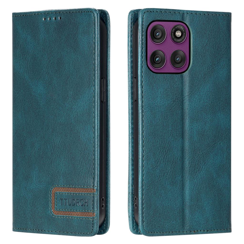 TTUDRCH Style 007 For Motorola Moto G86 5G Leather Case RFID Blocking Wallet Stand Phone Cover