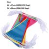 Nylon Fabric Decor Outdoor 100M Triangle Flags Pennant Multicolored Bunting Banner