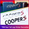 Черный 3D гальванизированный значок CooperS для задней части BMW MINI