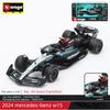Ббураго 1:Масштаб 43 Mercedes-AMG F1 W15 W16 Формула 1 Гоночный автомобиль Литая модель из сплава Симуляция Транспортное средство Коллекционный Подарок для Детей