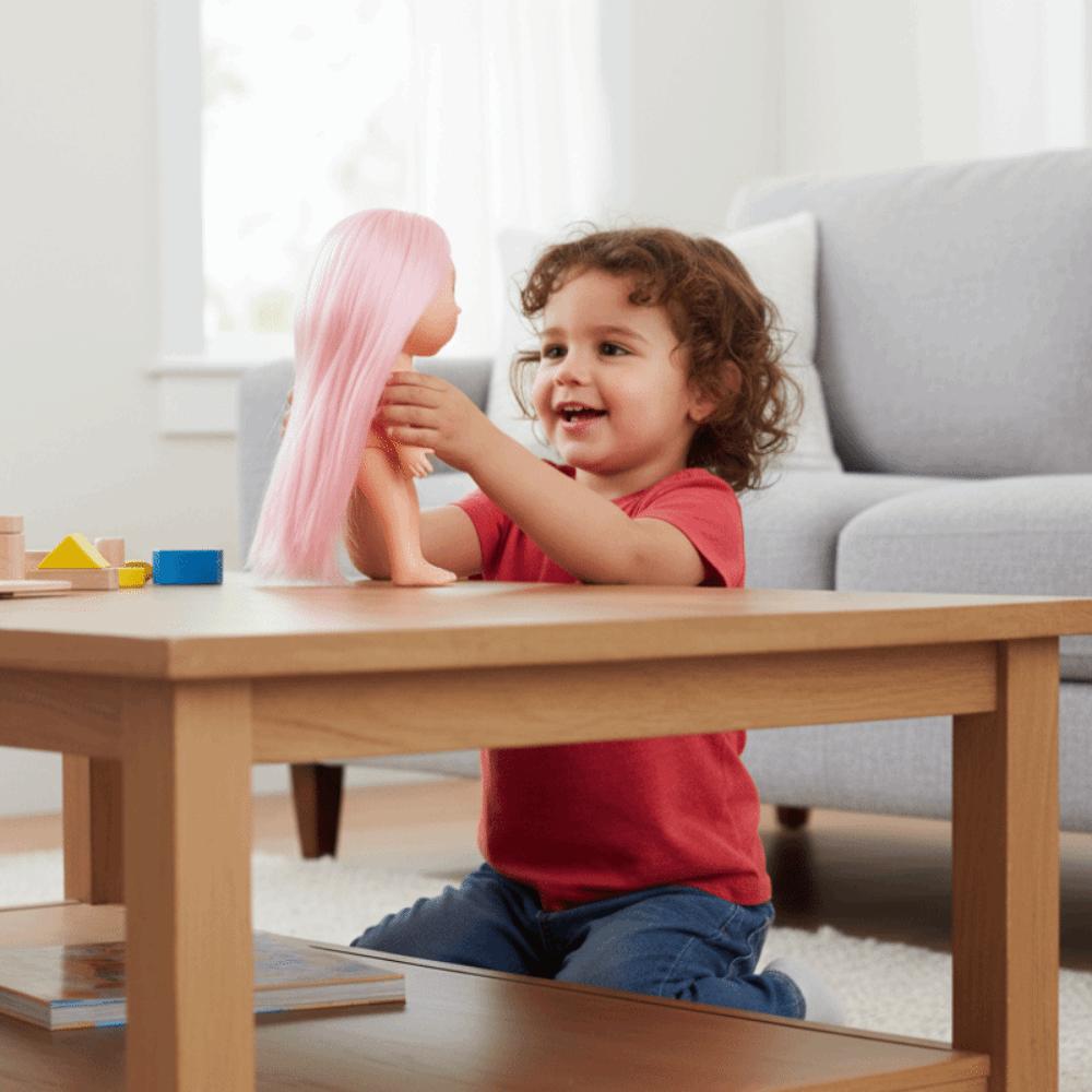 Одевайся 24 см Виниловая кукла с бобовыми глазами Темная кожа Фигурка тела Игрушка для девочек Куклы Миа Картошка DIY Игрушки