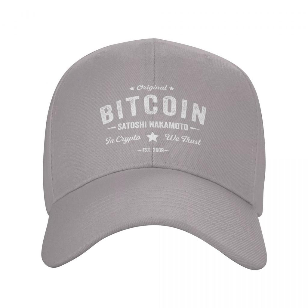 Bitcoin Satoshi Nakamoto In Crypto We Trust Бейсбольная кепка унисекс Женская регулируемая шляпа для папы с блокчейном Защита от солнца Snapback Шляпы