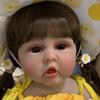 Реалистичная 55 см 22 дюйма мягкая силиконовая кукла Reborn Baby с длинными волосами для девочек, игрушка, реалистичная принцесса для малышей Bebe, подарок на день рождения