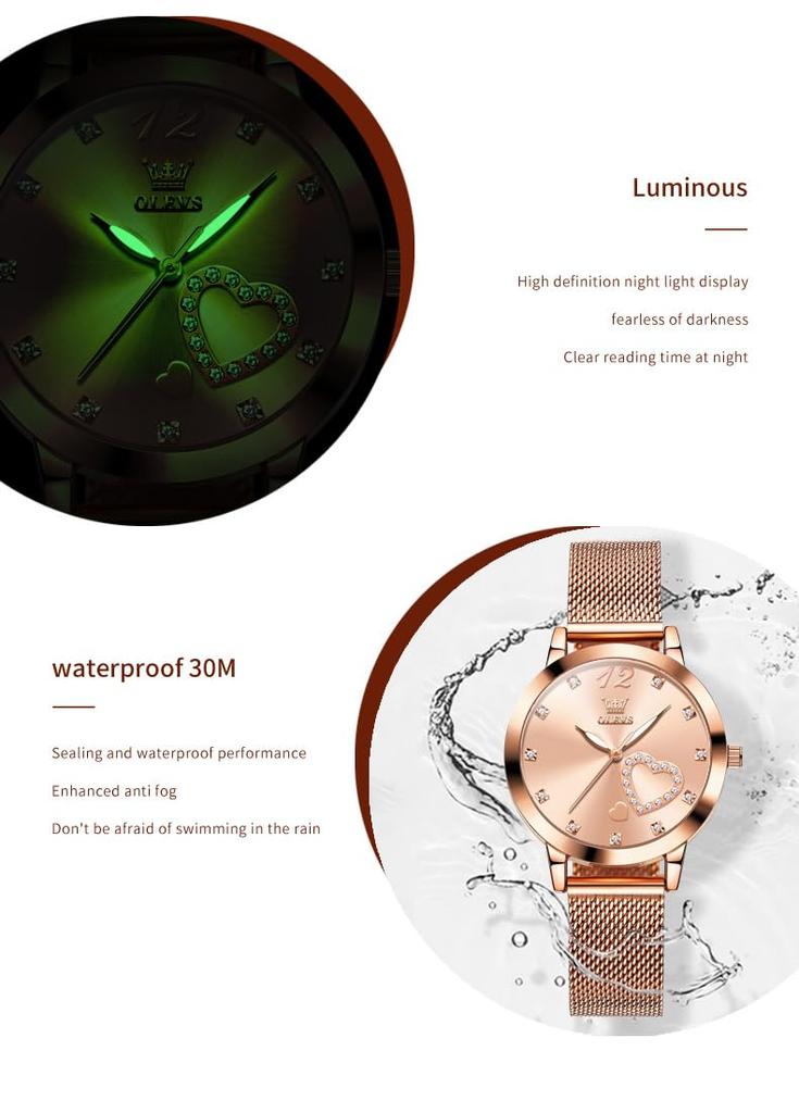 OLEVS Arm японский кварц ультра розовая нержавеющая сталь стильные водонепроницаемые часы браслет розовый день подарок для часов для женщин OLEVS золотые женские часы,