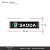EMIW1 10/Pcs Car Styling 3D Emblem Epoxy Decoration Stickers For Skoda Yeti VRIS Octavia a5 a7 Karoq Kamiq Fabia Kodiaq Car Logo Decal
