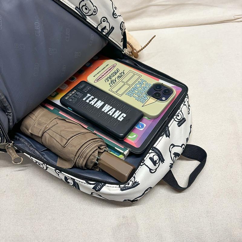 New High-value, Fresh, Sweet and Cute Bear Backpack, Large-capacity Backpack for Junior High School Students