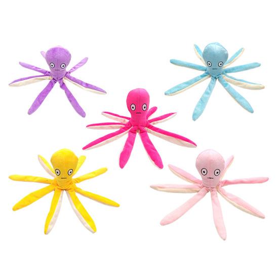 Игрушка для кошки Осьминог с пищалкой Пушистое щупальце Дразнилка Игрушка для кусания Устойчивая к жеванию игрушка Осьминог Интерактивная игрушка для питомца для кошек