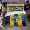 Набор постельного белья Warrington Wolves из микрофибры, 3 предмета, Декоративный комплект с пододеяльником для спальни, Домашнее использование