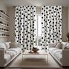 2 шт. HD черно-белые декоративные занавески в горошек Белая занавеска с цифровым принтом для украшения дома в стиле украшения гостиной