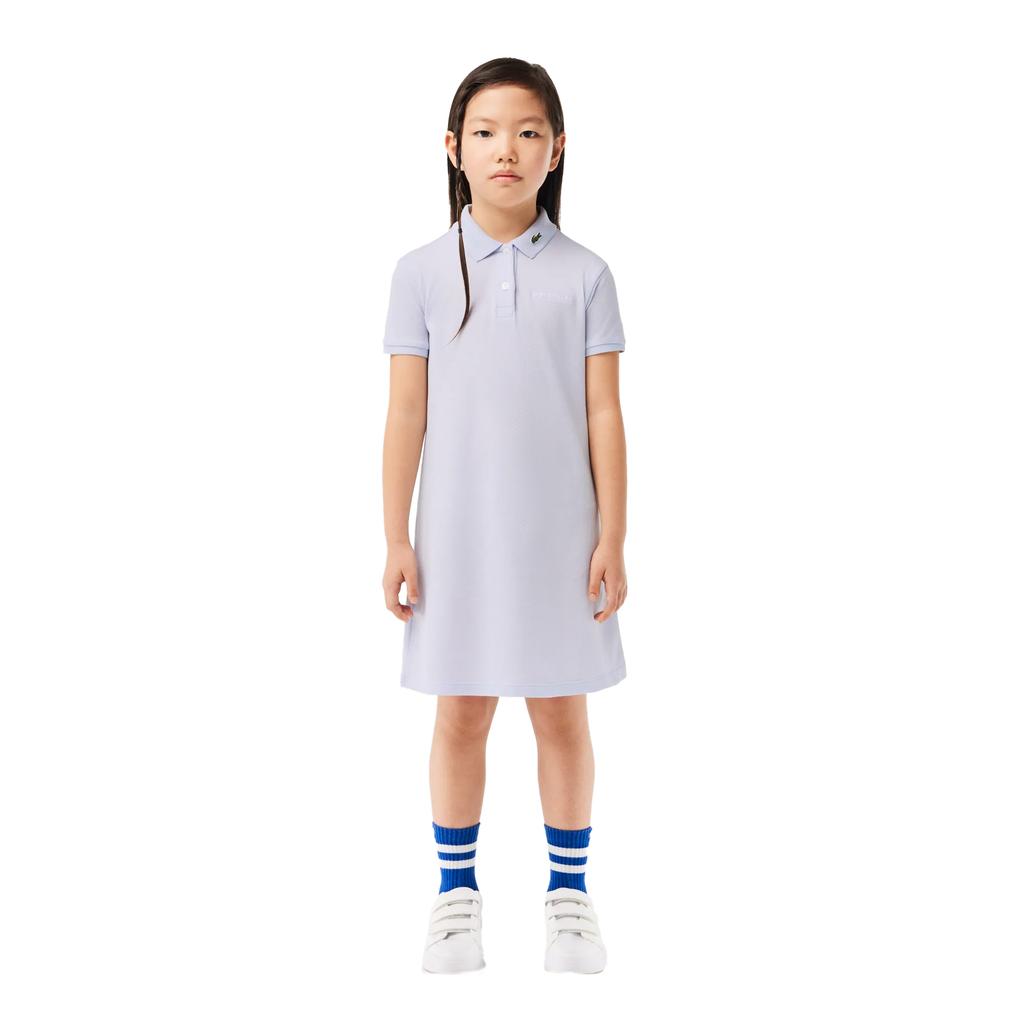Lacoste Girls Crocodile Pique Dress