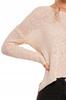 Women's Classic Openwork Thin Sweater With Long Sleeves Feminine MORAJ XXL beige