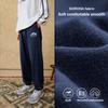 Li Ning Sports Lifestyle Series American Vintage Simple Loose Fit Drawstring Cuffs Casual Knit Joggers Men bottoms Deep-Navy AKLU939-1
