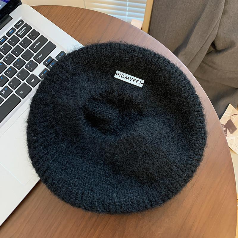 Берет Мохер Элегантный Для Женщин Стильная Зимняя Теплота Шляпа Большого Размера