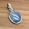 Labradorite Sterling Silver Pendant Oval Gemstone Pendant,  Labradorite Jewelry, Gift for Women, Anniversary Gift