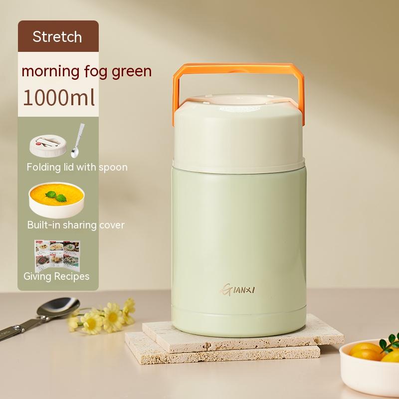 Тушеная кружка, новая 24-часовая изоляция, контейнер для обеда, ведро, тушеное мясо, каша, переносная кастрюля из нержавеющей стали 316 для тушения