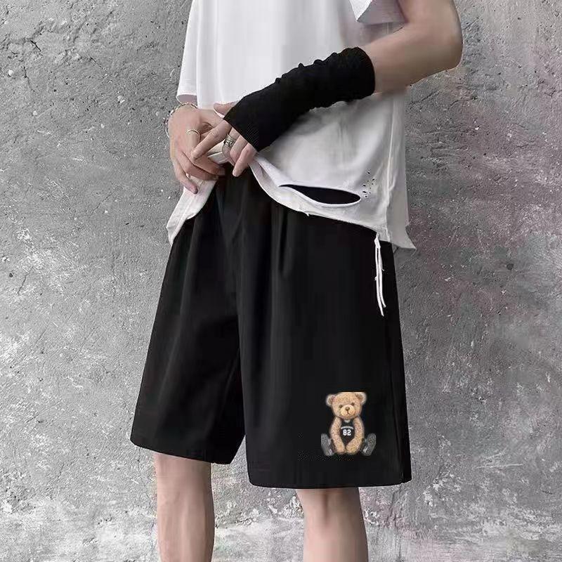 Мужские шорты большого размера, повседневные брюки, мужские плюс свободные спортивные штаны с пятью точками, весенне-летний тренд, корейская версия, все подходят