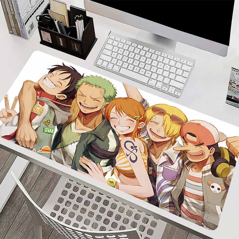 Коврик для мыши OOne Piece Луффи Аниме Коврик для мыши Большой Игровой коврик для мыши Резиновый Расширенный Коврик для игрового стола Клавиатура Мышь Ковер