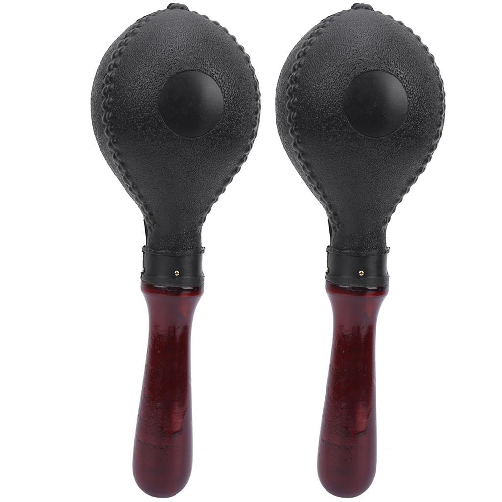 2Pcs Sand Hammer Toy Orff Percussion Toy Children Early Education Plastic KTV Active ToolBlack