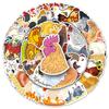 50 шт. Водонепроницаемые наклейки с мультяшными животными-курицами для чемоданов, самокатов, компьютеров, планшетов и ежедневников