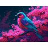 5d DIY Diamond Painting Cross Stitch Flower Bluebird Animals Diamond Embroidery Mosaic Full Round Drill Home Decor Arts
