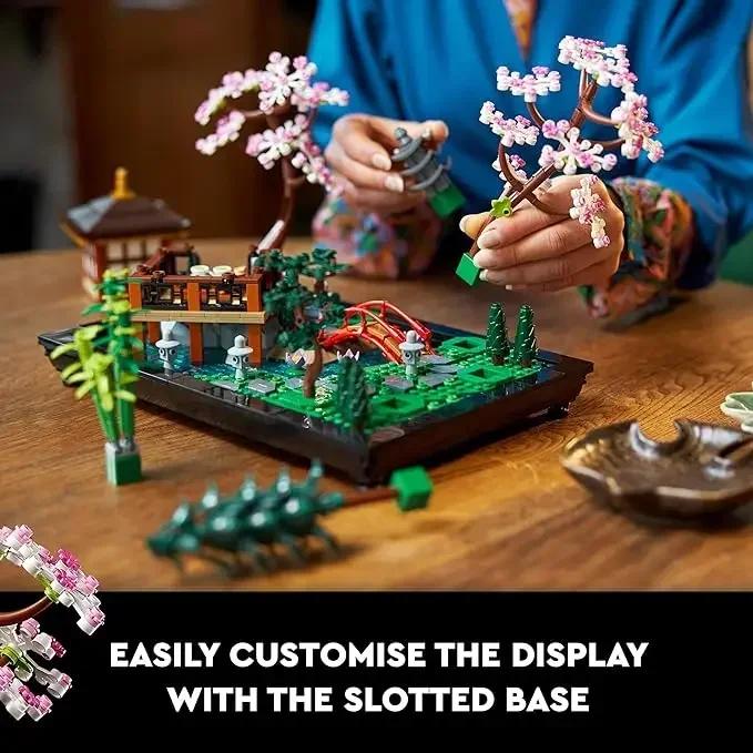 Значки Спокойный сад Блок Кирпичи Игрушки Строительный проект Творческий садоводство на день рождения Рождественский подарок