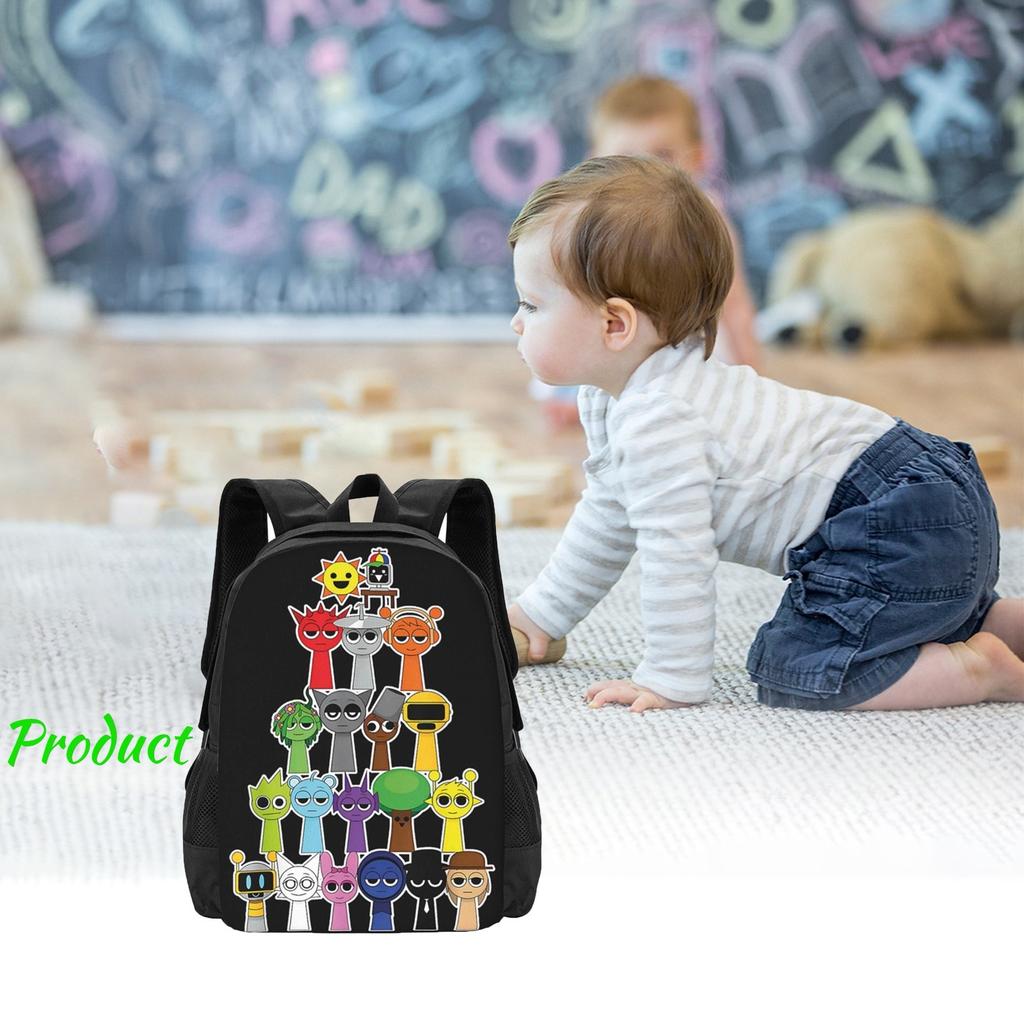 Backpack, Multi-color Backpack Cute Game Backpack, Game Fans Birthday Graduation Gift