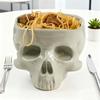 Хэллоуин Череп Конфетница Готическая Керамическая Переносная Миска в Виде Головы Скелета Хэллоуин Домашний Бар Декор Украшение для Обеденного Стола