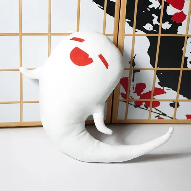Игровой Ху Тао Фигурка Призрака Подушка Игрушка Милый Мультяшный Косплей Набитая Плюшевая Кукла 35 см Подарок Для Ребенка