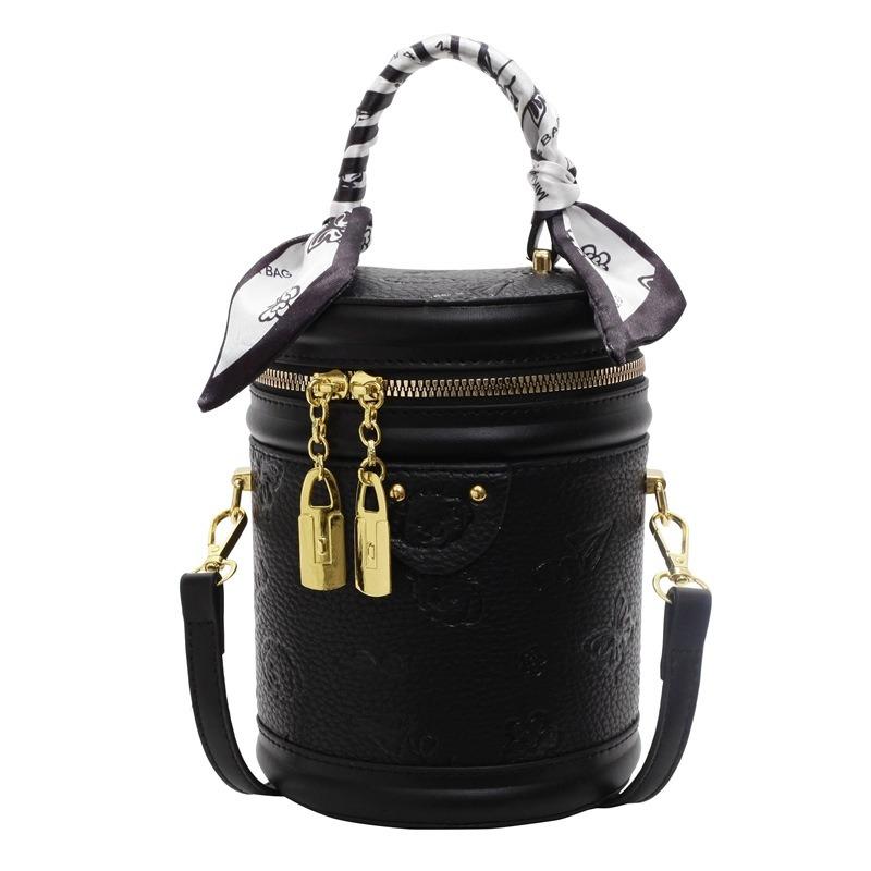 Высококачественная милая тисненая легкая роскошная сумка-цилиндр высокого класса, нишевый дизайн, универсальная темпераментная женская сумка-мессенджер