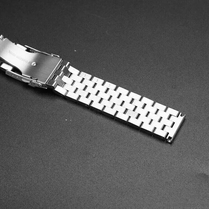 18mm 20mm 22mm 24mm 26mm High Quality Full Solid Stainless Steel Flat Interface Watch Band Straps Wristband Bracelet With Tools