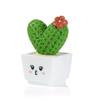 2.5-3.4cm 1/4Pcs Funny Cactus Flower Figurines Resin Cactus Miniatures Micro Ornaments DIY Mini Sculpture Decoration Crafts