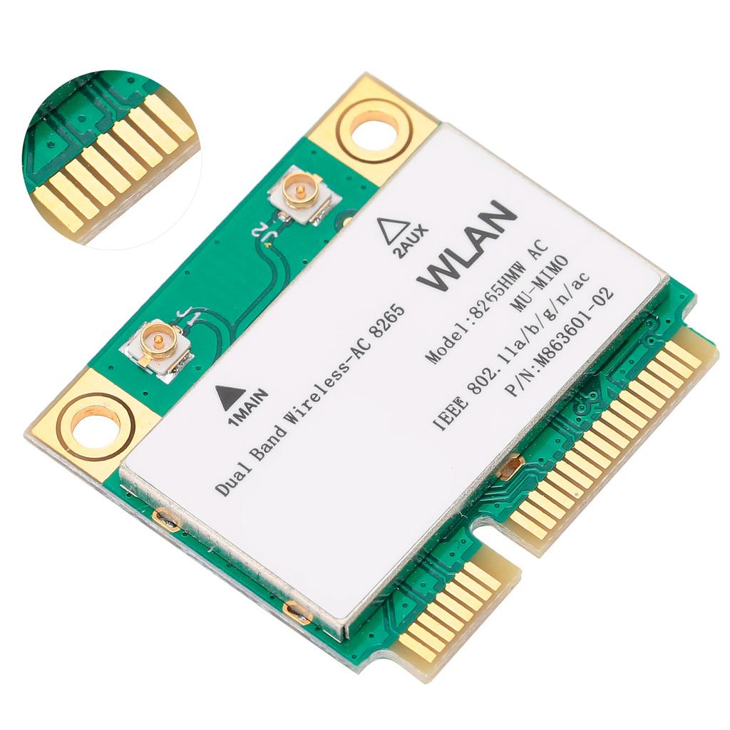 Беспроводная сетевая карта 2,4 ГГц 5 ГГц Mini PCIE WIFI 802.11ac 867 Мбит/с Bluetooth 4.2 8265HMW