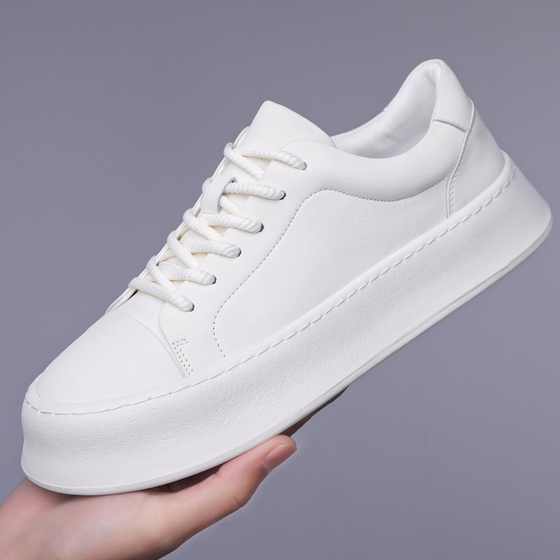 Универсальная Новая Мужская Обувь Удобная Повседневная Обувь для Скейтборда Мужские Однотонные Кроссовки для Отдыха Нескользящая Легкая Мужская Обувь для Ходьбы