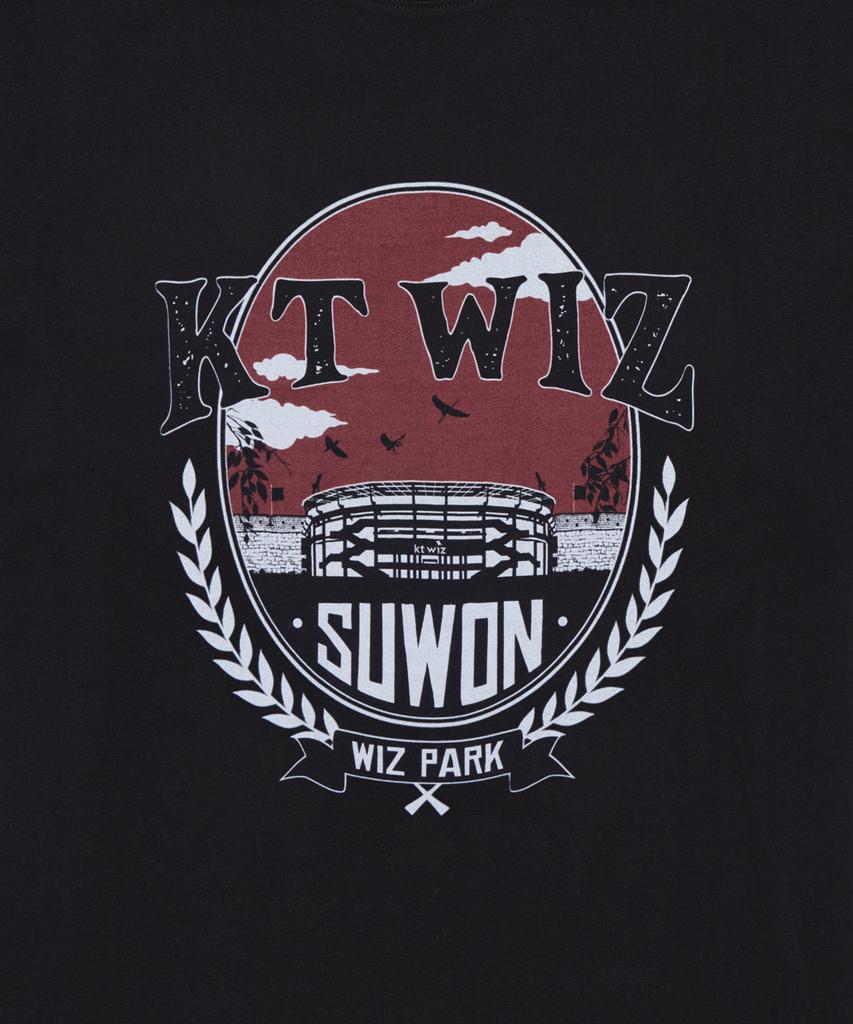 Hangugyaguwiwonhoe Musinsa X Kbo Ballpark Вер.2 Футболка с коротким рукавом Черная [Suwon Kt Wiz]
