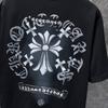 GZ-8931 CHROME HEARTS 2025 Летняя новая высококачественная хлопковая свободная футболка с круглым вырезом большого размера для мужчин и женщин, парная футболка