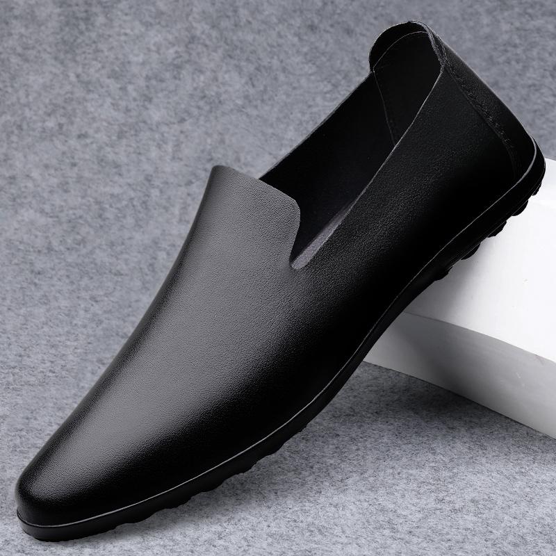 Fashion New Men's Loafers Soft Comfortable Trend Flat Casual Shoes For Men Breathable Sole Moccasins Slip-on Soft Leather Driving Shoes