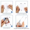 Magnetic Photo Frame Acrylic Refrigerator Magnet Transparent Reversible Photo Holder for Fujifilm Display 3-Inch Photos