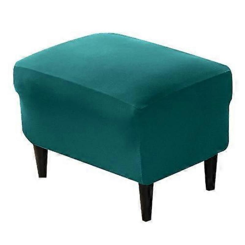 Elastic Footstool Cover Dust Covers Rectangle Nordic Footrest Chairs Protector Washable Sofa Chair Slipcover Universal Size