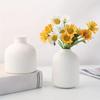 1PC Diy Ceramic Vase Small Vase Ceramic Crafts Dried Flower Decoration Blank White