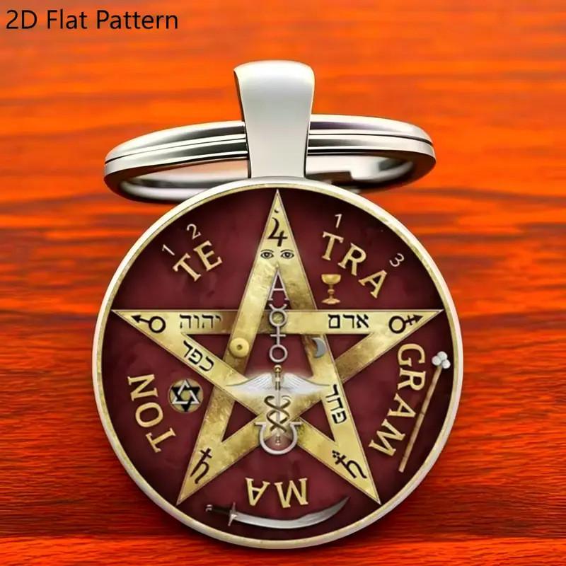 Five Pointed Star Pendant Keychain With Elegant Chinese Style For Festive Occasions And Promotions