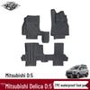Mitsubishi Delica D5 с правым рулем, водонепроницаемые коврики в салон и багажник из ТПЭ