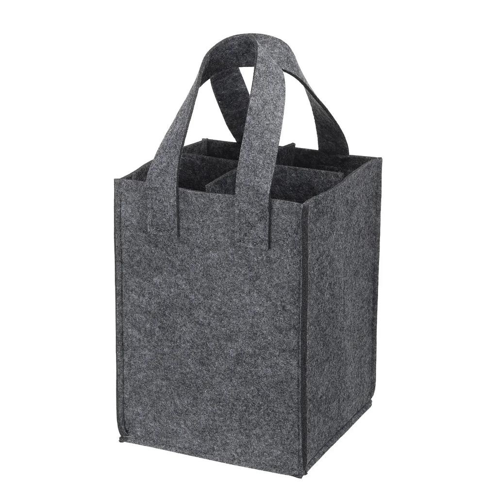 4 бутылки вина сумка для подарков винные пакеты разделитель фетровые сумки для хранения вина многоразовые сумки для продуктов с ручками коробка для упаковки пива