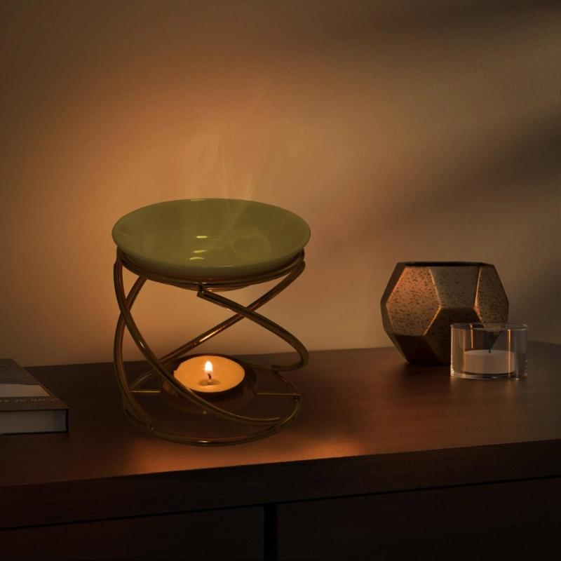 Декоративные керамические аромалампы для эфирных масел, диффузор ароматов для ароматерапии, подставка-подсвечник для чайной свечи для комнаты для медитаций