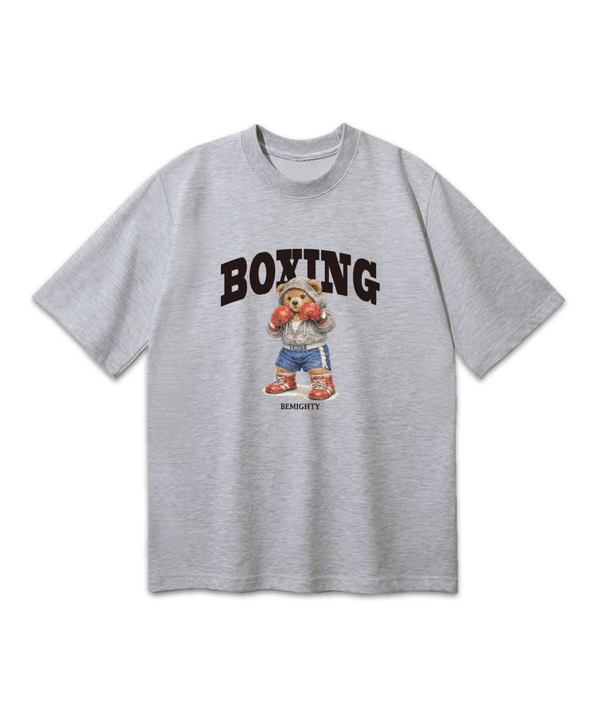 BEMIGHTY Boxing Bear Oversized Short Sleeve T-Shirt
