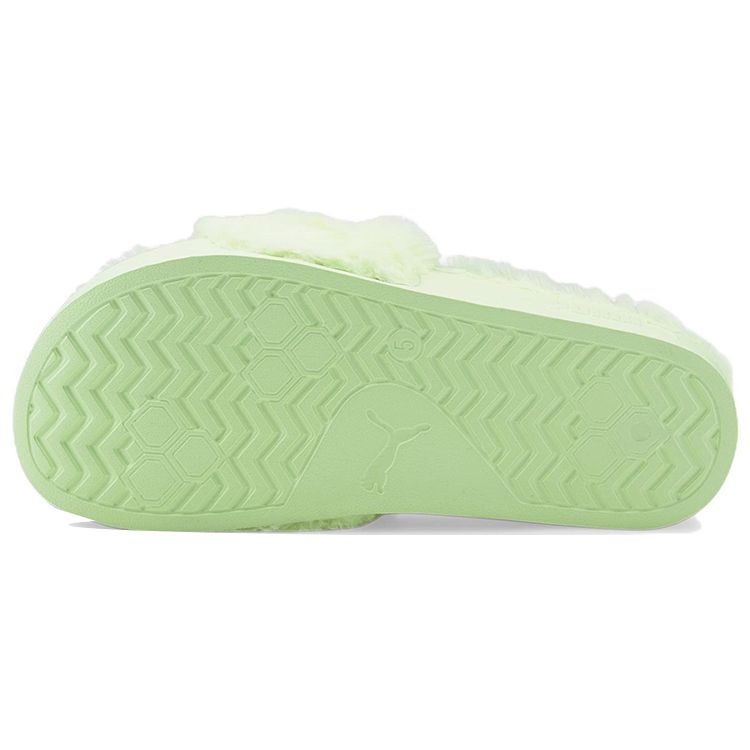 Puma Leadcat 2.0 Faux Fur Outdoor Sports Slippers Women Slippers Green 385803-03
