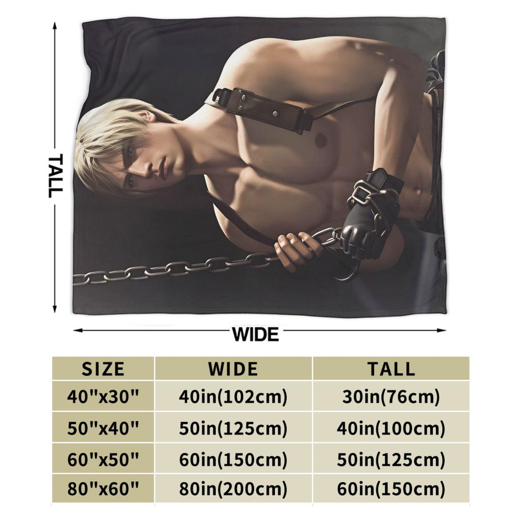 Leon Kennedy Cozy Blanket Trend Travel Throw Blanket Living Room Flannel Bedspread Sofa Bed Cover