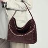Daily Versatile Shoulder Women's Bag Woven Messenger Bag Bag Labeling Handbag Texture Trendy Underarm Bag