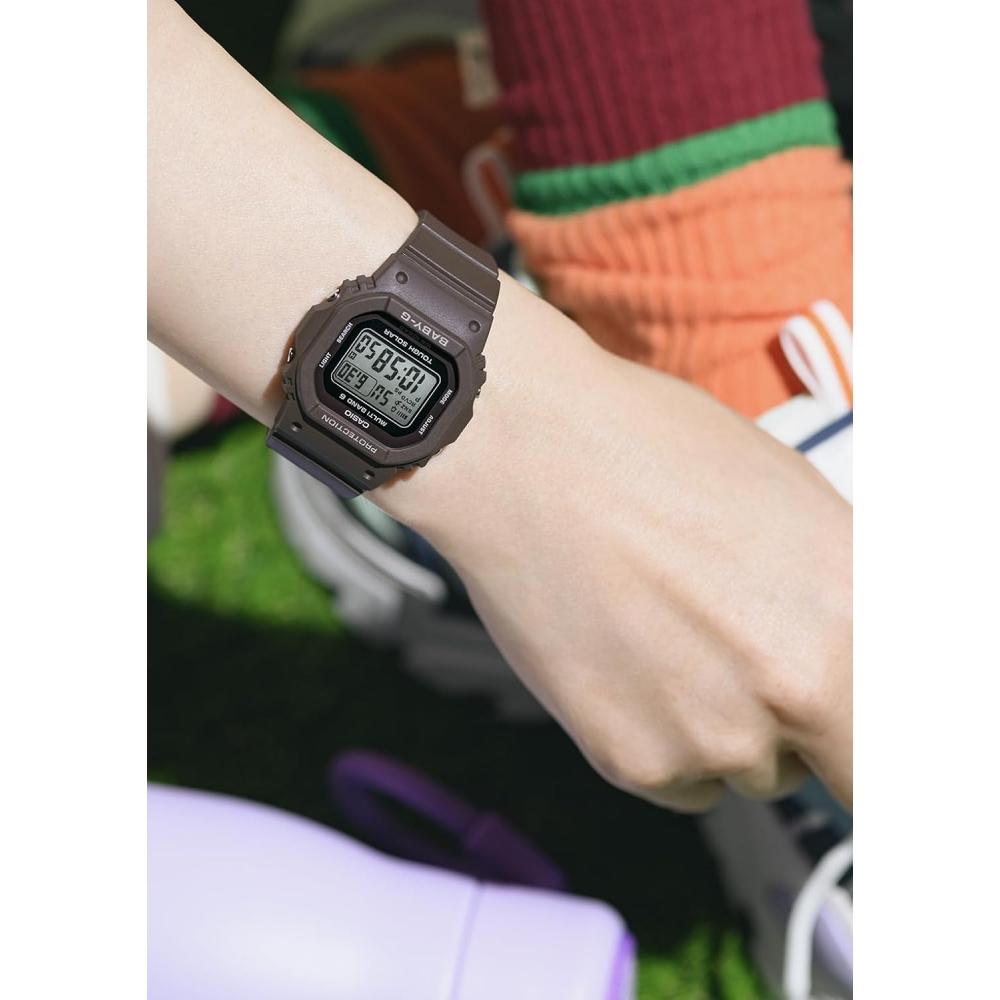 Casio Women Radio Solar Watch Brown Bgd 5650 5jf