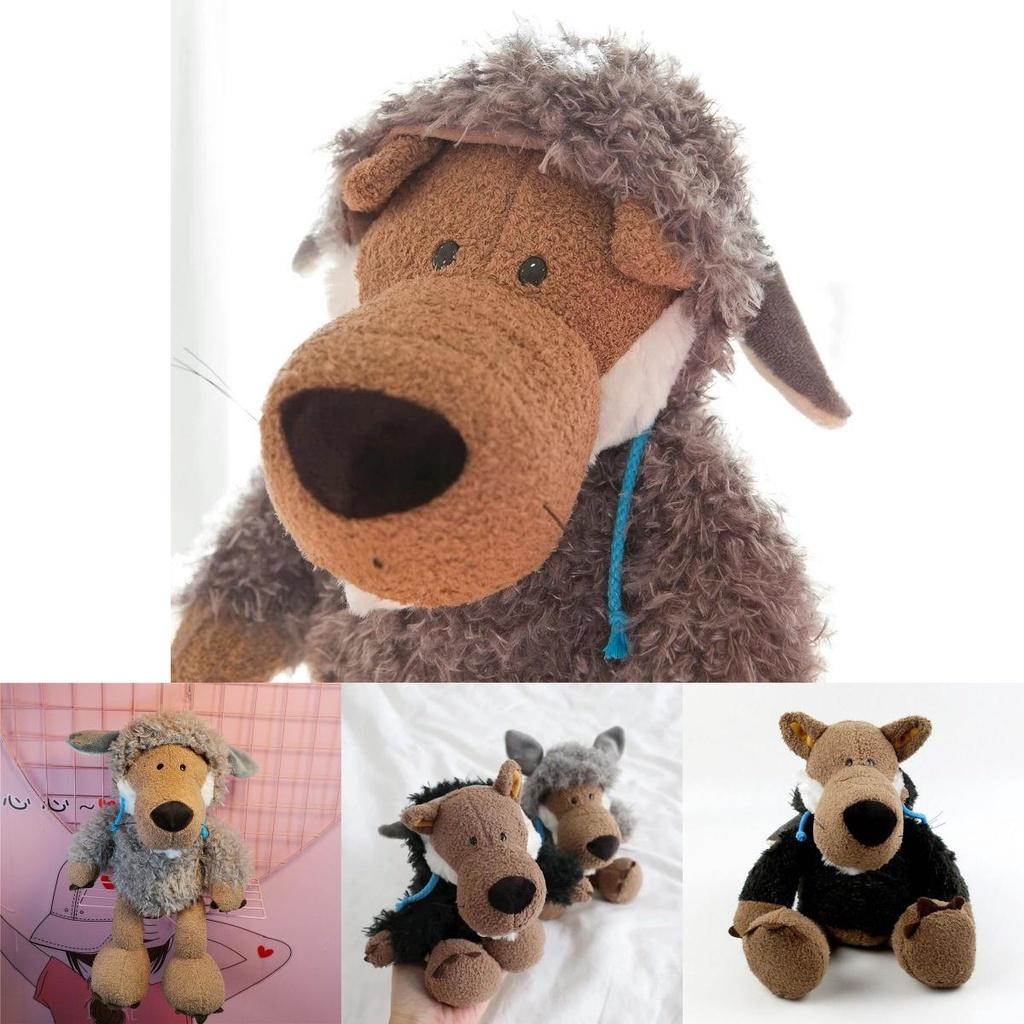 Очаровательные Германия Супер Милые Плюшевые Игрушки Волки с Шапкой для Уютного Домашнего Декора Подарки